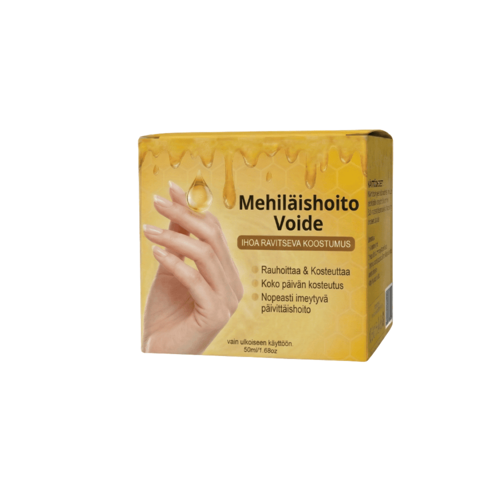Ylellinen mehiläisten hoitovoide, rauhoittava ja kosteuttava ihohoito 50ml purkissa.
