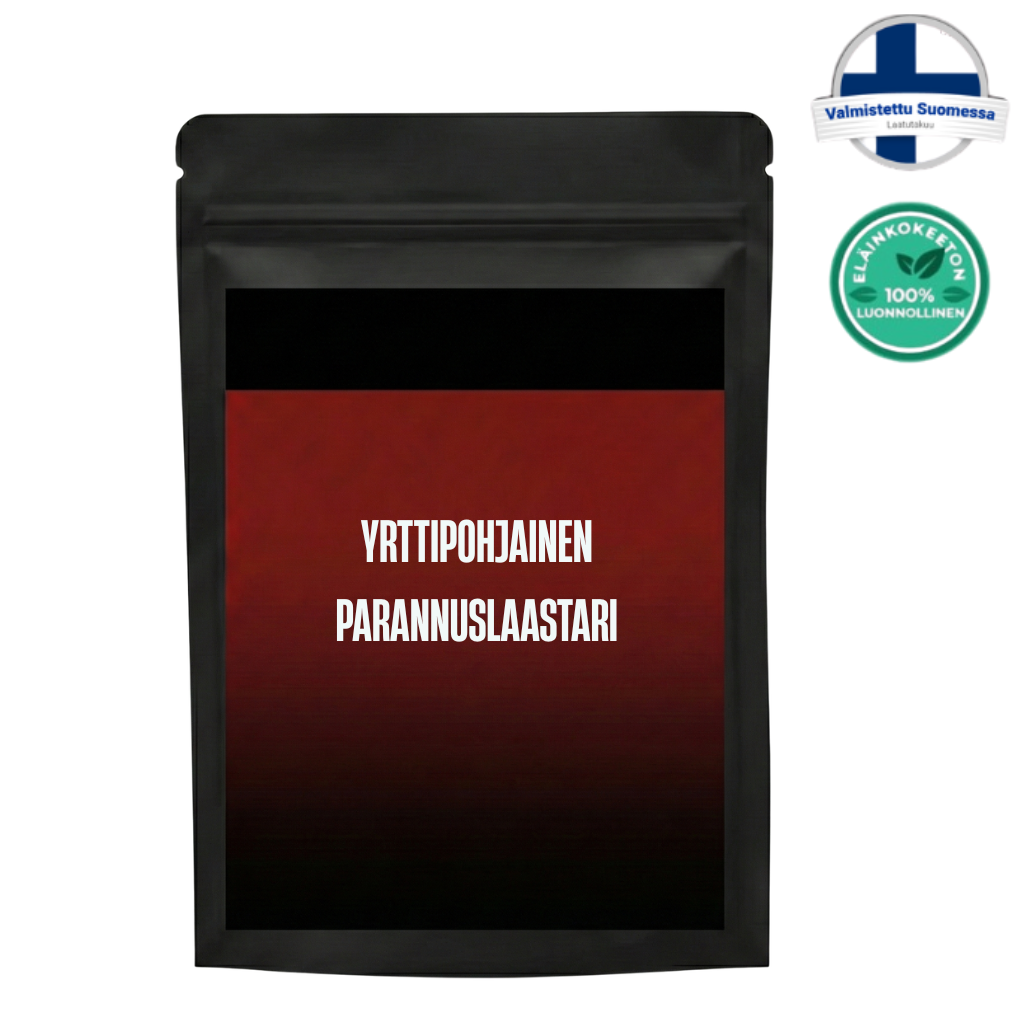 Yrttipohjainen parannuslaastari pakkaus, joka tukee sileämmän ja raikkaamman näköistä ihoa.