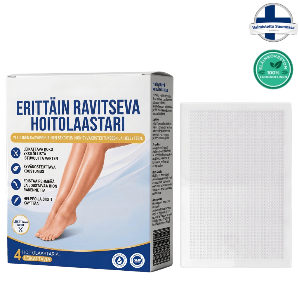 Erittäin Ravitseva Laastari, kauneuslaastari ihonhoitoon, kosteutusta ja raikkautta tarjoava tuote.