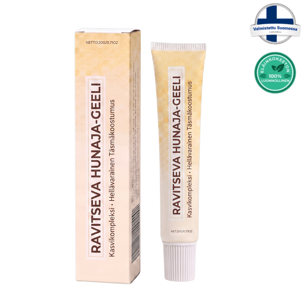 Premium-hunajaa korjaava voide, ravitseva hunaja-geeli, kevyt koostumus, kosteuttaa ja virkistää ihoa.