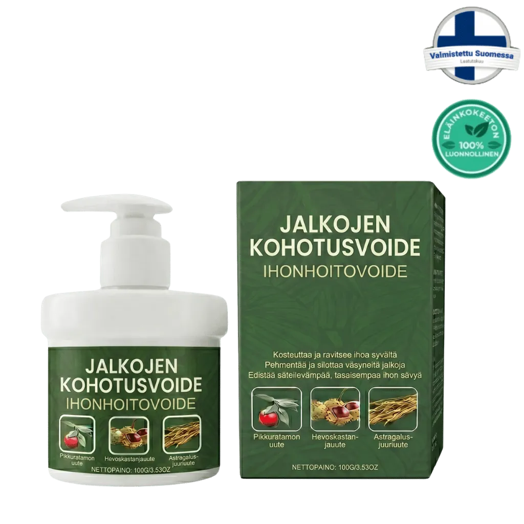 Luksus-jalkojen kohotusvoide.