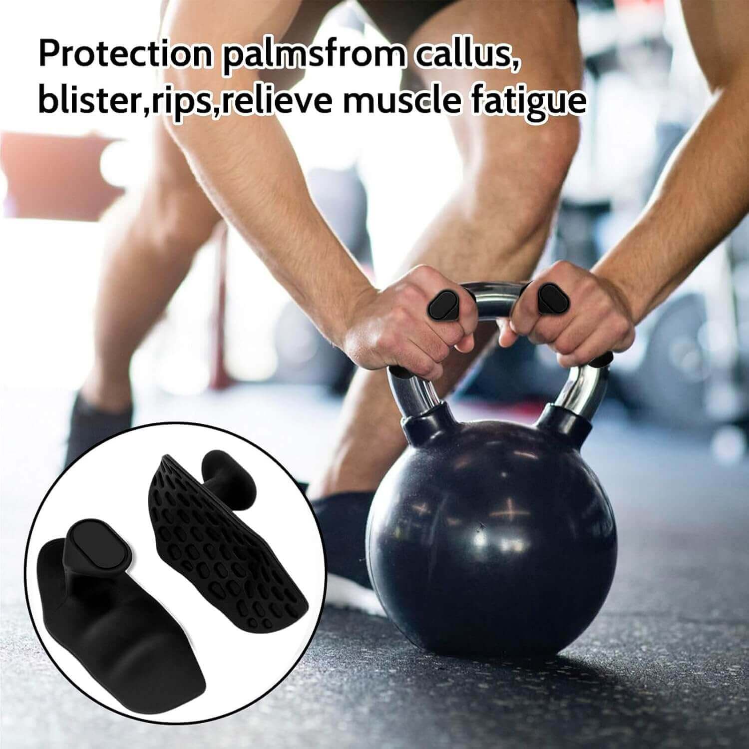 LumiPuro OtePadit providing grip protection against calluses and blisters during workouts.