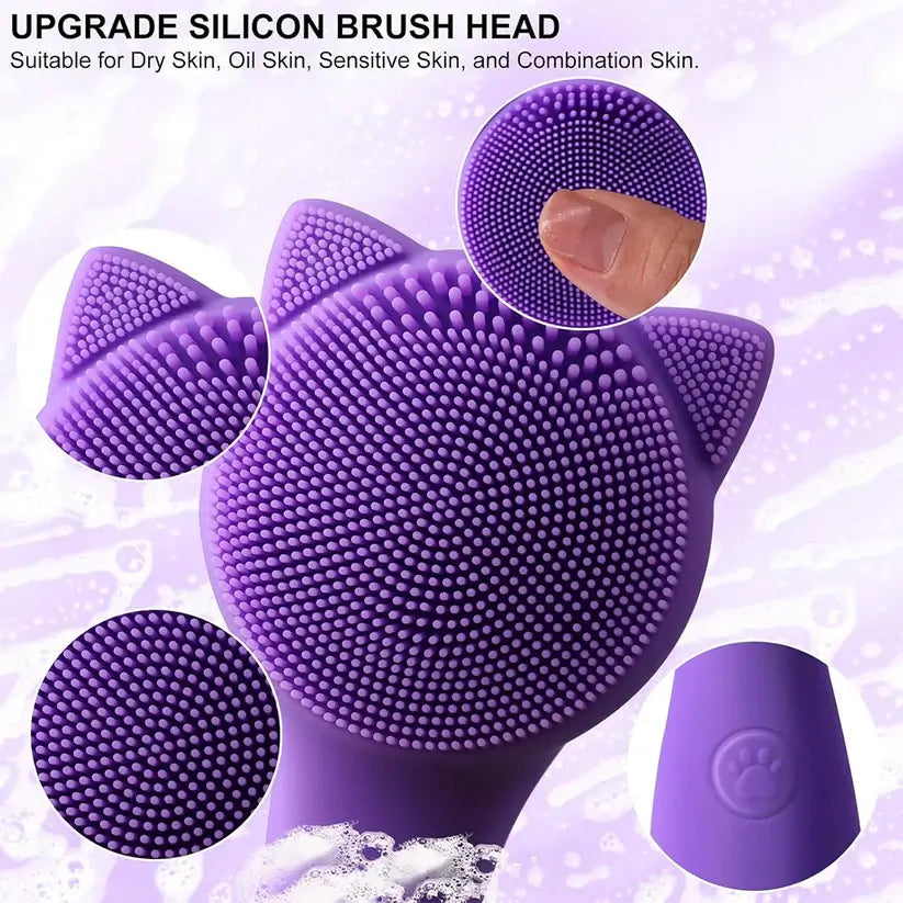 LumiPuro – Sähköinen Kasvoharja upgrade silicon brush head suitable for various skin types.